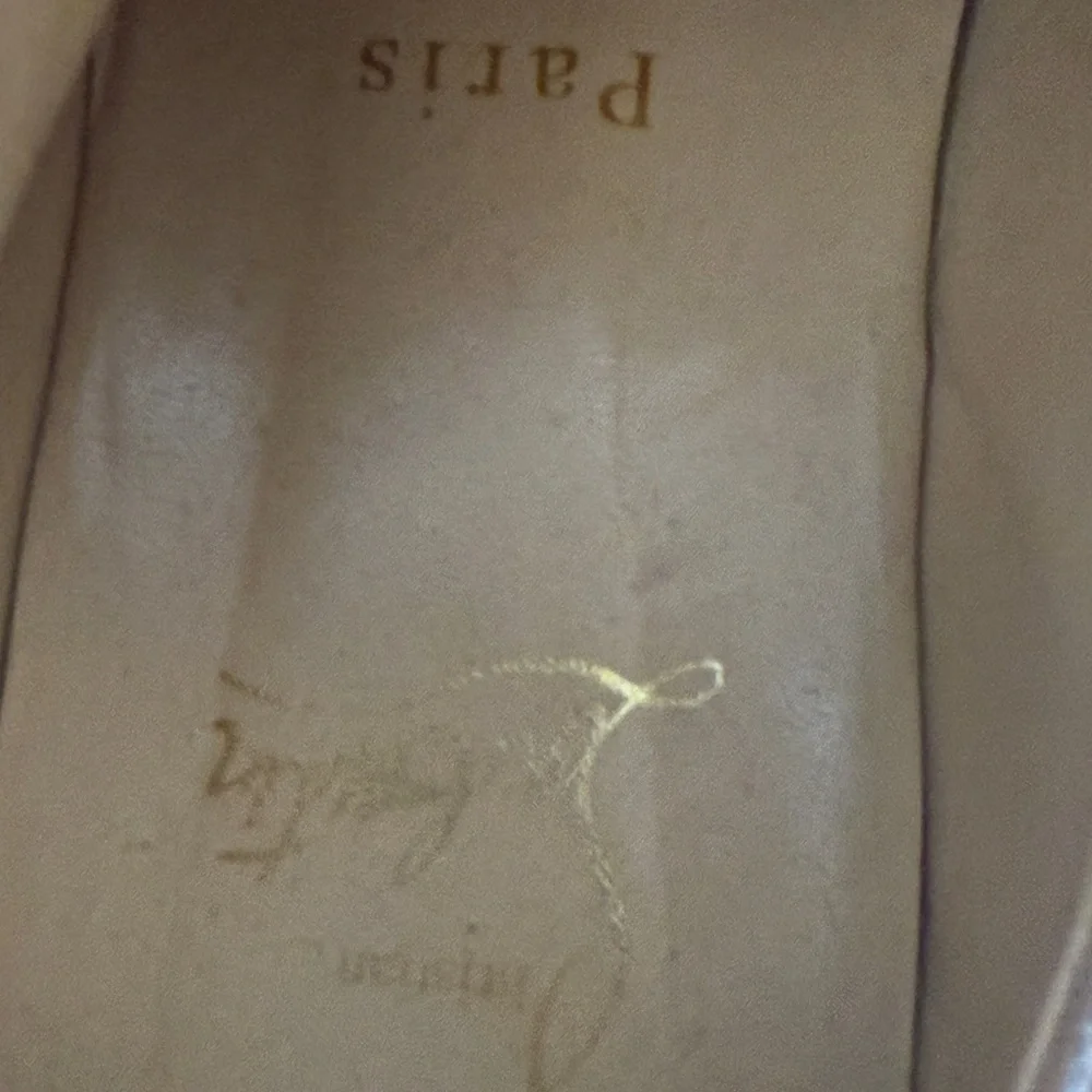 Christian Louboutin Silver Leather Women's Flats - Picture 13 of 15